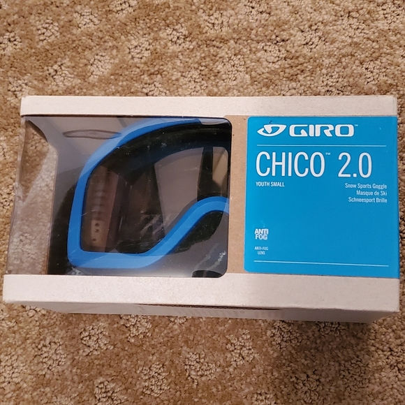 Giro Chico 2.0 Youth Goggles - Black and Blue Shreddy Yeti - Picture 1 of 6